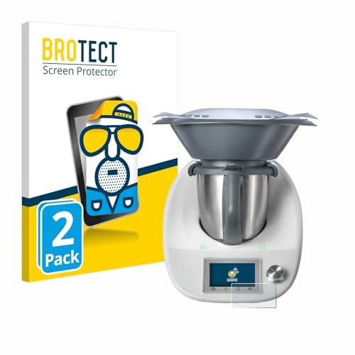 BROTECT Entspiegelungs-Schutzfolie für Vorwerk Thermomix TM5/ Vorwerk Bimby TM5 (2 Stück) Matte Displayschutz-Folie, Anti-Reflex, Anti-Fingerprint