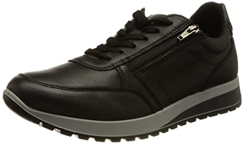 ara Herren Matteo Sneaker, Black Blue Chiaro, 46 EU Weit