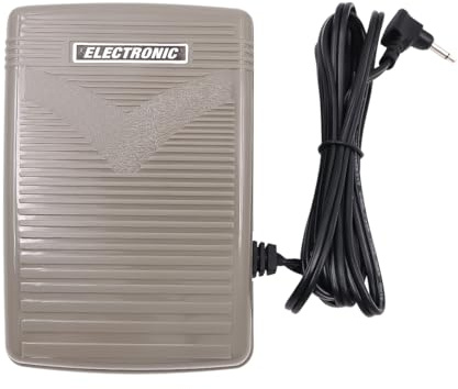 Tiardey Pedal de Control de pie de Costura 4C-333BL para máquina de Coser Elna Janome Kenmore Necchi Solo para máquinas de Coser con Las mismas especificaciones y con Interfaz de 3,5 mm.