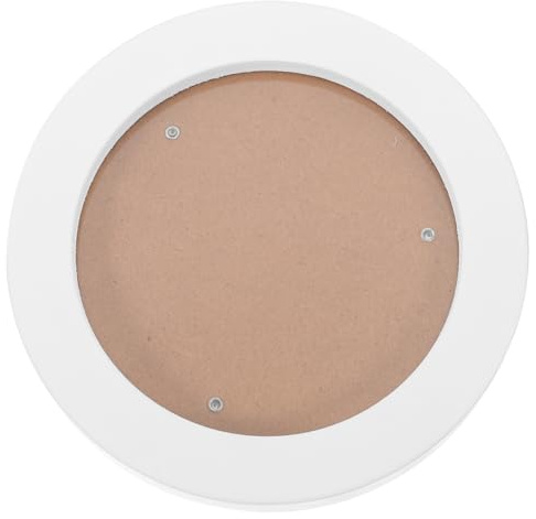 Ciieeo Round Wooden Photo Frame 6.10 Inch Hanging Wall Photo Frame Circular Picture for Home Wall Display Decorative Holder for Bedroom Sitting Room Dining Room