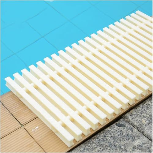 Lot de 2 grilles de drainage blanches pour piscine - Design durable - Protection contre les débordements