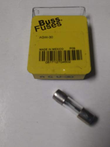 Bussmann AGW-30 - Fusible de vidrio para automóvil (30 A, 5 unidades)
