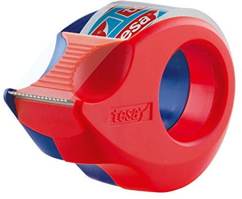 tesa 57858-00000-03 Dérouleur de Ruban adhésif 57858-00000, Quantité : 1, Bleu foncé/Rouge