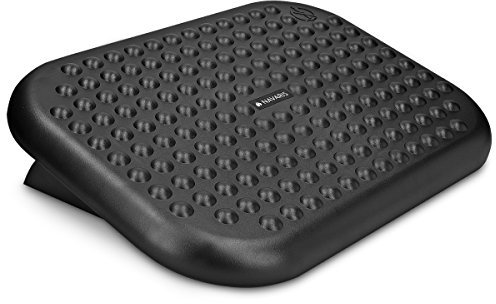 Navaris Fußstütze für Büro Schreibtisch Fußablage - Fußauflage für Gaming Stuhl Bürostuhl Office Fußbank - Schwenkbar in Anthrazit