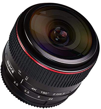 Meike MK-6.5mm F2.0 lente ojo de pez para cámara Canon EF-M