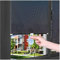 Verdunklungsrollo Ohne Bohren, Einziehbarer Balkon-sonnenschutzrollo, Fensterrollo Mit Saugnapf, Seitenzugrollo (schwarz, 40x60/50x125cm),68x125cm/27 * 49in