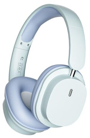 YiYunTE Auriculares Diadema Inalambricos Bluetooth Cascos con Cable y Microfono Auriculare Cancelacion Ruido Casco Plegable Auriculares Over Ear Headphones Cascos para Musica Gimnasio Gym PC Azul