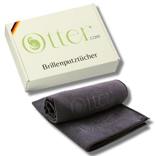 Keine Kratzer Premium Brillenputztücher–2x Mikrofaser Reinigungstücher(20x20cm) für Brille, Handy, Laptop & Kameraobjektiv, Optikerqualität