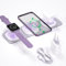 Caricatore Wireless 3 in 1 Pieghevole, WUKUR Ricarica Magsafe Magnetico per iPhone 15/14/13/12/11/8/8p/Pro/Max, iWatch 8/7/6/SE/5/4/3/2, pods 3/2/Pro, ecc.