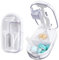 Alyvisun Coupe Comprimé, Portable Coupe Médicaments & Coupe Cachet, Découpe en V avec Broyage, Sortie Automatique de la Pilule, Protection de la Lame & Rangement (Transparent)