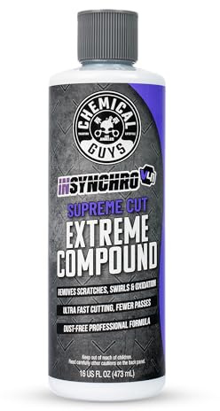 Chemical Guys Insynchro Supreme Extreme Compound - Professional Ultra Heavy Cut Compound for Paint Defects, Scratches, and Swirls - High Gloss Correction for Cars, Trucks, SUVs, and More
