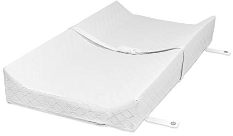 Babyletto Pure 31 Inch Non-Toxic Waterproof Contour Changing Pad for Changer Tray, White by babyletto