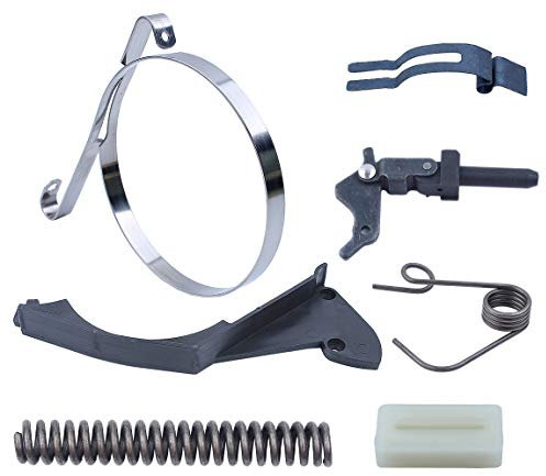 Haishine Kit de Bande de Guidage de Ressort de Bande de Couverture de Frein de chaîne pour Husqvarna 268 272 266 66 pièces de Rechange de Genou de scie à chaîne