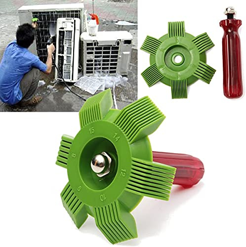 Tyenaza Outil Redresseur d'Ailettes, Condenseur Radiateur 1 PièCe Redresseur De Lamelles D'éVaporateur De Climatiseur Automobile, Adapté pour Condenseur et Évaporateur de Climatiseur Automobile