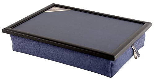 Andrews Living Plateau avec coussin uni bleu foncé