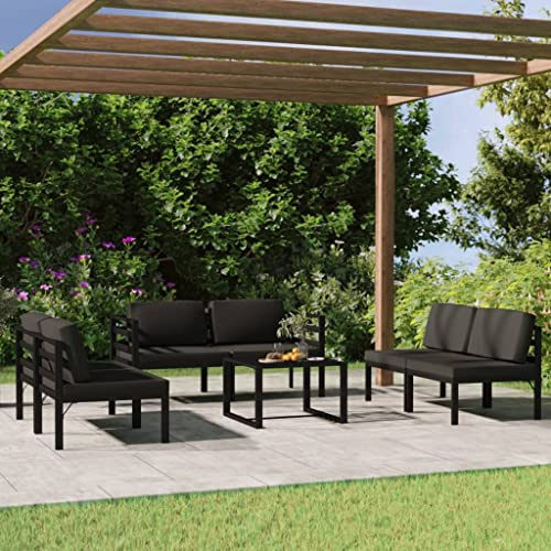 KTHLBRH Set di mobili da giardino per terrazze, mobili da balcone, 7 pezzi
