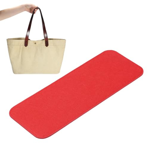 PATIKIL Formador De Base De Fieltro 14x5 Pulgadas, Insertar Tablero Forro De Bolso Formador De Fondo De Bolsa Esquina Arqueada para Bolsos Bolso Bandolera Mochila, Rojo