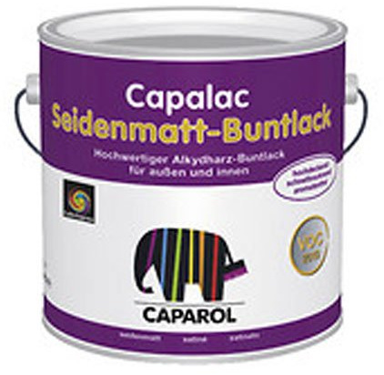 Caparol Capalac Seidenmatt Buntlack 2,5 Liter RAL 9005 Tiefschwarz