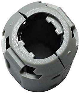 5pcs Inner 13mm 0.5inch Filter Ferrite Bead Ferrite Clip Ferrite Clamps Ferrite Snap Ferrite Core Noise Cancel Ferrite Ring (Grey)
