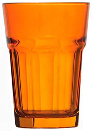 Topkapi Miami Sunshine 250.881 - Juego de 6 vasos XL (36 cl) para cócteles, mojito, zumo, agua, altura ~ 12 cm