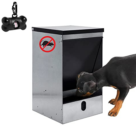 FINCA CASAREJO Mangeoire Automatique pour Chien - Libre-Service, Anti-rongeurs, Capacité 10 Kg - Distributeur de Sacs Offert