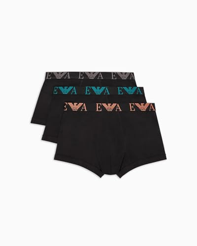 Emporio Armani Men's Shiny Logoband Pack 3-pack Trunk Trunks (pack of 3)