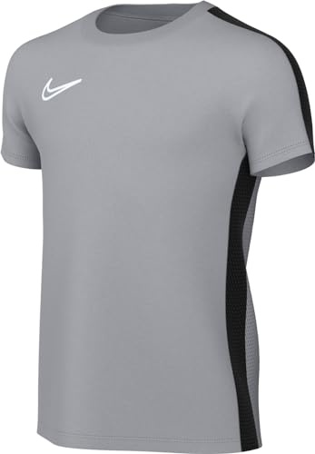 NIKE Unisex Kids Y Nk Df Acd23 Top T-Shirt, Wolf Grey/Black/White, M UK