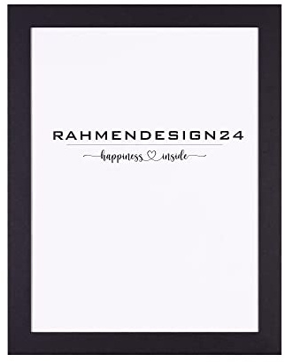 Rahmendesign24 Cornice portafoto Milano 28 x 35 cm Nero (opaco) ANTIREFLEX/ENTSPIEGELT, Portafoto, Cornice intercambiabile, Cornice per poster, Cornice per puzzle