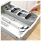 DUTIFUL Besteckkasten Besteck Organizer Schublade Besteckschublade Schubladen Organizer Küche Besteckeinsatz Kompakter Cutlery Organizer Besteckkasten für Schubladen Schmal