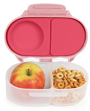 b.box Porta Merenda | Mini Bento Box con 2 Scomparti a Prova di Perdite | Porta Pranzo e Porta Merenda Bambini Scuola | Lunch Box Bambini Adatto a Frutta Intera | Senza BPA