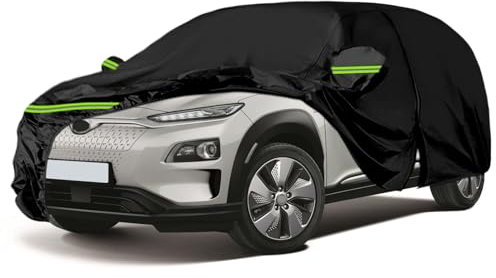 Autoabdeckung Wasserdicht Ersatz für Hyundai Kona 5-Door SUV 2017-2025, Vollgarage Autoplane Outdoor, Auto Ganzgarage Abdeckplane Winter Sommer Allwetter Abdeckung für Regen Sonne Staub Schnee Schutz