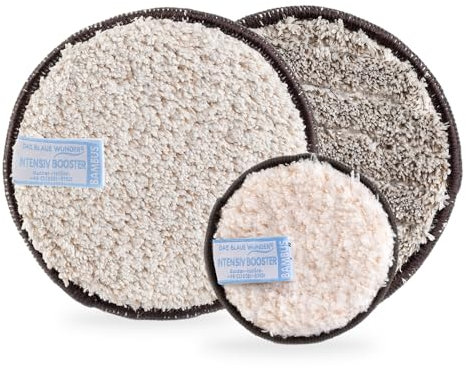 Das blaue Wunder | Intensiv Booster Bambus | Reinigungspad für grobe Verschmutzungen | 2 Seiten: Soft & rau | hohe Wasser- und Schmutzaufnahme (Set, 3, stück)