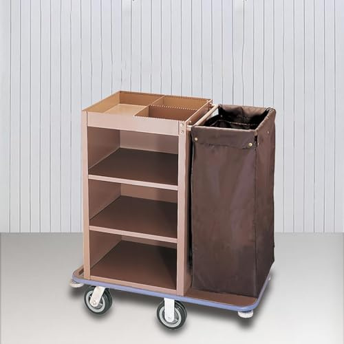 Carrello Pulizie Hotel, Carrello per Pulizia Professionale, Carrello Multiuso per Lavanderia Commerciale e Servizio Camera, Ideale per Alberghi/Ristoranti