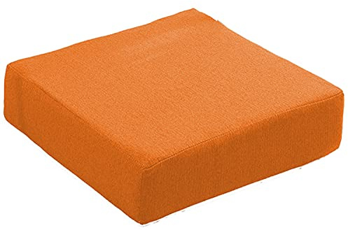 Fyrkantig kudde 50 x 50 x 8 cm, tjock, avtagbart överdrag, halkfri, perfekt för hem, kontor och trädgård.