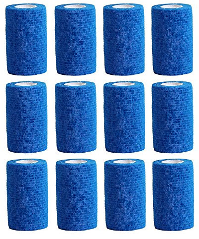 COBOX Unisex Cohesive Blue bandage, Sky Blue, 10cm x 4.5M UK