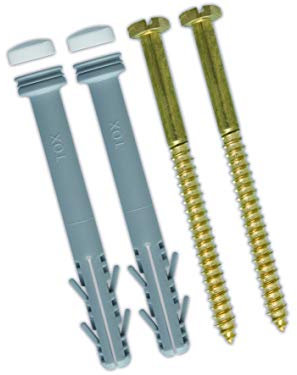 TOX Stand-WC-Befestigung Toilet XL mit Abdeckkappen weiß, Spreizdübel mit Schaft und Aufnahme für kleine Abdeckkappen, 1 Set, 04510139