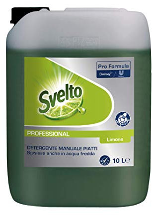Svelto Svelto Più Limone - Detergente Piatti a Mano Professionale - 10 L