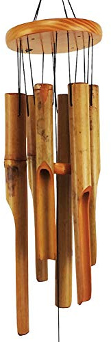 MUMTOP Carillon éolien en Bambou, Son Incroyablement Profond, pour Jardin, terrasse, Maison ou décoration extérieure