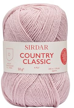 Sirdar Country Classic 4 Ply, Rose Pink (955), 50g