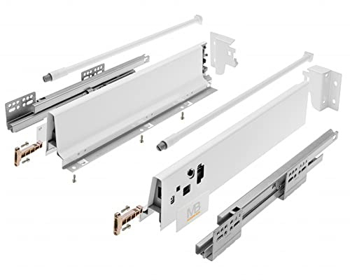 GTV – modern låda låda I L = 500 mm H = 146 mm I vit I tyst stängning I belastning upp till 40 kg I Enkel installation I Synkronisering av styrningarna I PB-D-KPL500B1