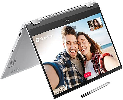 ASUS Touchscreen Full HD 15.6 inch ChromeBook CX5500FEA Laptop (Intel Core i3-1115G4, 8 GB RAM, 128 GB SSD, Chrome OS, Touchscreen, Backlit Keyboard) Includes Stylus Pen