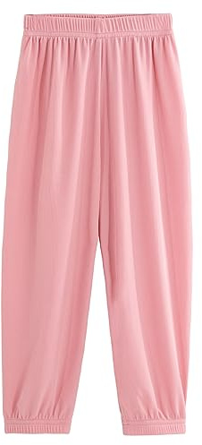 Pants Harem Kids Trousers Boys Joggers Kids Casual Elastic Bloomers Girls 8-10 Years Pink
