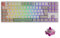 Akko 5087B Plus RGB Gaming Keyboard, 3 Modes (BT5.0/2.4Ghz/Type C) TKL Keyboard, ISO Nordic Layout, with Swappable Linear Mechanical Switch, Cherry PBT Keycap, Programmable (9009, Wine Red)