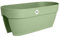 elho Vibia Campana Flower Bridge 60 - Blumenkasten Balkon mit Halterung - 100% Recyceltem Plastik - L 59 x B 26 x H 22 cm - Grün/Pistazien Grün