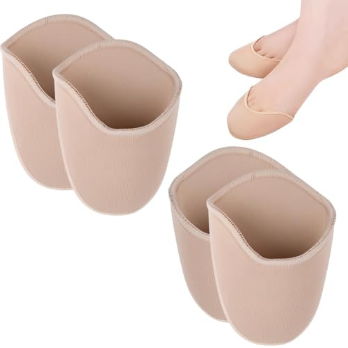 JEYORZY 2 Pares de Cortas para Protector Dedos pi de Ballet, Almohadillas Los Dedos de los Pies para Zapatos de Punta, para los Dedos del Pie para Mujeres