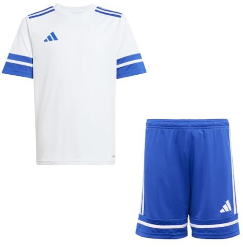 Addias Trikotsatz Kinder weiß blau Squadra 25 Gr/164 - Sportbekleidung Set