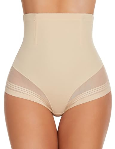 SIMIYA Culotte Gainante Femme Ventre Plat Gaine Amincissante Ventre Plat | Invisible Taille Haute Slip Gainant Culottes Sculptantes Panty Anti Frottement Gainant sans Couture Minceur Shapewear Slips