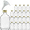 Viva Haushaltswaren #31056# 20 x Mini Glasflasche 20 ml mit Schraubverschluss, als Flachmann, Schnapsflasche & Likörflasche geeignet (inkl. Trichter Ø 5 cm), Gold
