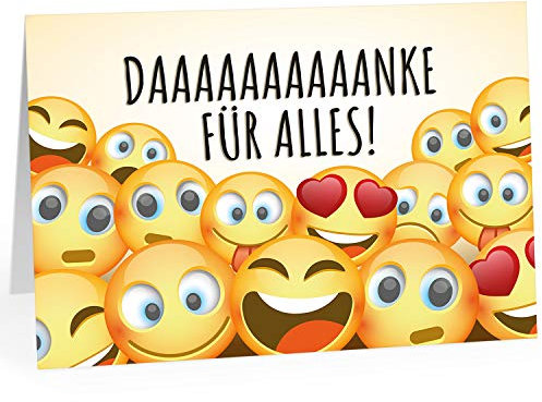 XXL Dankeskarte (A4) | Danke für Alles Witzig | mit Umschlag | edle und hochwertige Klappkarte | Als Dankeschön | Große Karte um Danke zu sagen | Maxi Danksagung | Karte | Überformat