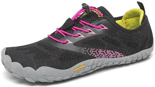 SAGUARO Hombre Mujer Zapatillas Barefoot Minimalistas Calzado de Training Ligeras Cmodas para Caminar Senderismo Ciclismo Trail Running Trekking Playa Agua, Rosa magenta, 41 EU